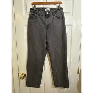 Abercrombie & Fitch '90s Straight Ultra High Rise Black Jeans Size 29 8S